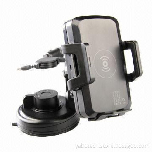 2013 new wireless car charger for mobile phone, with holder stand, Qi standard